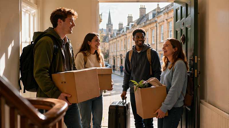 Oxford students in